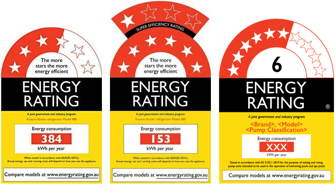 energy rating labels australia