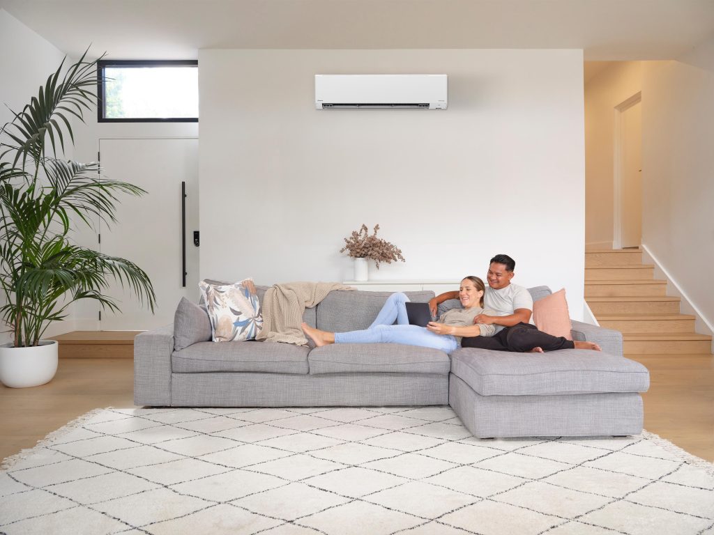 Daikin wall-mounted air conditioner installed in residential home